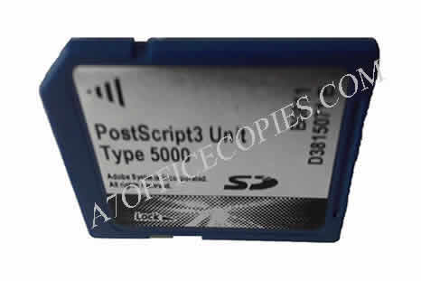 Ricoh carte SD PostScript 3 type 5000 - Ricoh PostScript 3 Unit type 5000 - Ricoh MP 4000 / MP 5000 / MP 4000B / MP 5000B