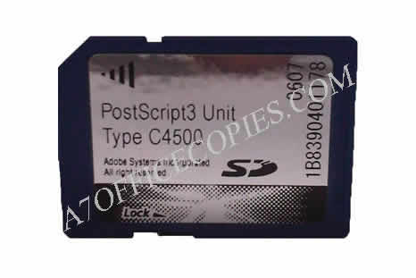 Ricoh Carte SD PostScript 3 type C4500 - Ricoh PostScript 3 Unit type C4500 - Ricoh MP C3500 / MP C4500