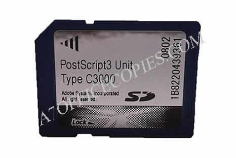 Ricoh Carte SD PostScript 3 type C3000 - Ricoh PostScript 3 Unit type C3000 - Ricoh MP C2000 / MP C2500 / MP C3000