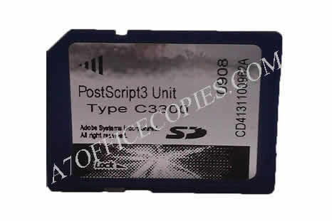 Ricoh Carte SD PostScript 3 type C3300 - Ricoh PostScript 3 Unit type C3300 - Ricoh MP C2800 / MP C3300
