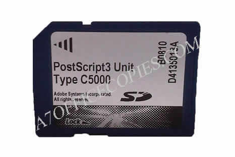 Ricoh Carte SD PostScript 3 type C5000 - Ricoh PostScript 3 Unit type C5000 - Ricoh MP C4000 / MP C5000